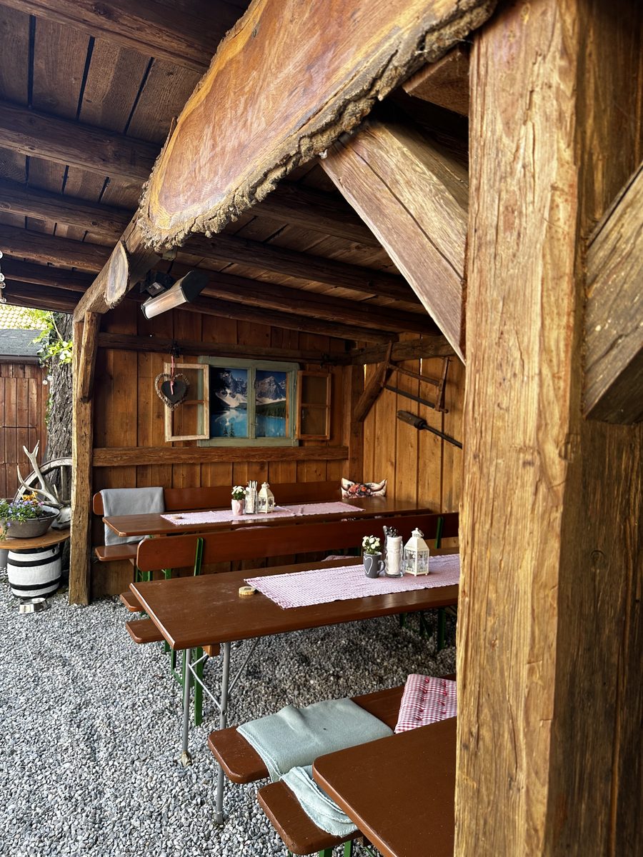 Gemütlicher Biergarten